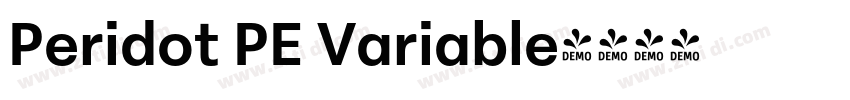 Peridot PE Variable字体转换